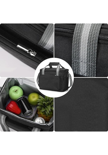 Jzcat- Lechnical 15l Soğutucu Çanta Seyahat Yürüyüşü Plaj Piknik Siyah