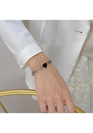 Altın Opk Paslanmaz Çelik Aşk Bileklik Altın