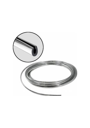 Fiat Bravo Uyumlu Nikelaj Kapı Bagaj Panjur Koruyucu Geçmeli 5 Metre Krom U Tipi