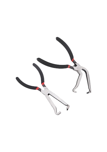 Aubyhe Elektrik Bağlantı Açma Pensi Seti - İki Parça Oto Tamir Aracı - Düz Ve 60 Dirsekli Uçlu - Yüksek Karbon Çelikten Yapıldı