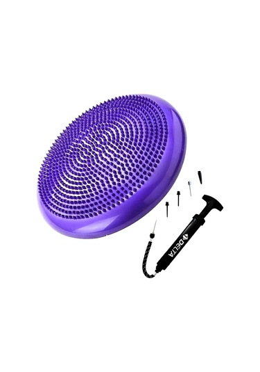 Delta Denge Diski Balance Trainer Denge Topu Pilates Balans Disk Çift Yönlü Pompa-Mor