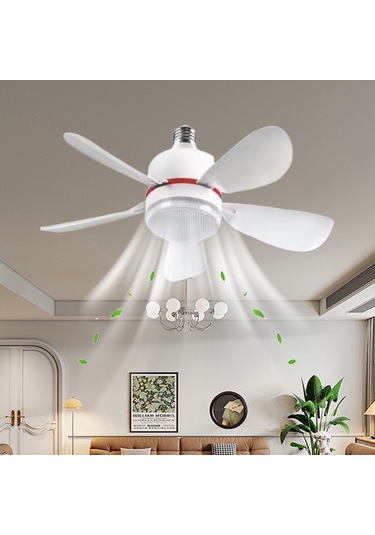 Ev Tipi Sessiz Fan Avize Aydınlatmasıhepsi Bir Arada Fan Beyaz