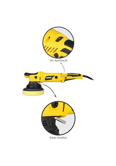 RTRMAX RTM1450 Orbital Polisaj Makinası 720 W 150 mm