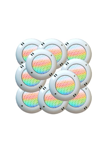 Tenda 8 Watt Smd Led Rgb 4 Kablolu Mini Sıva Üstü Havuz Lambası 10 Adet