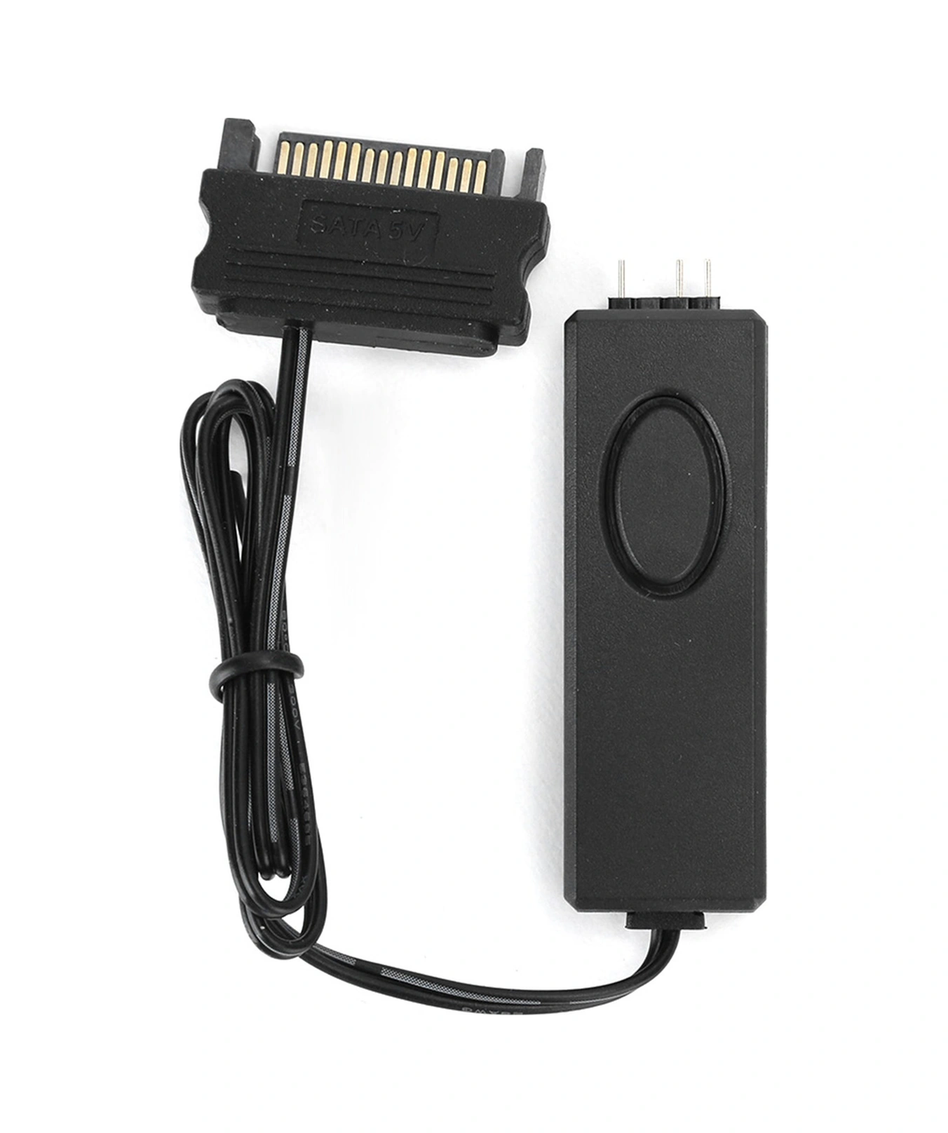 Xiyyadms Siyah Rf Kumanda 5v Argb Kontrolcü - 3pin Sata Beslemeli, Renkli Işık Efektleri, Kasa Fanları Ve Radyatörler İçin