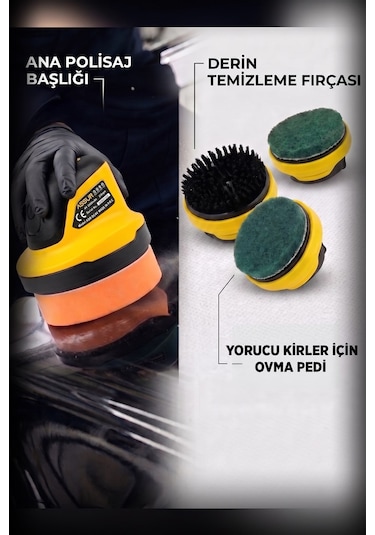 Assur 4V Akülü Mini Zımpara Polisaj ve Parlatma Makinesi - 3013