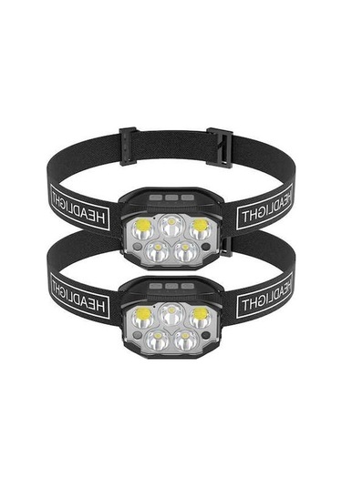 Novahub Şarj Edilebilir Led Kafa Lambası - Ultra Parlak Balıkçılık Ve Kamp Işığı Çok Renkli - Pratik Led Kamp Ve Balıkçılık Işığı Çok Renkli