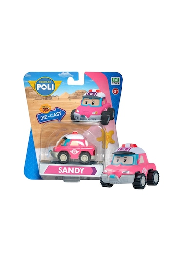 Roı Toys Robocar Poli Metal Araç Karakter Figürler - Sandy 83417 Diğer