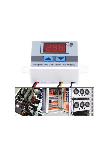 Yaozixa Xh-3001 Beyaz Dijital Sıcaklık Kontrol Cihazı -50 C/+110 C Aralığı 0.1 C Hassasiyetli Abs Kasa Ac220v