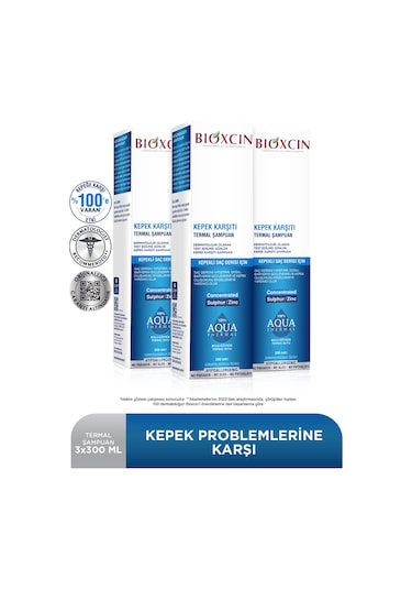 Aqua Thermal Kepeğe Karşı Etkili Şampuan 300 Ml 3 Lü Set