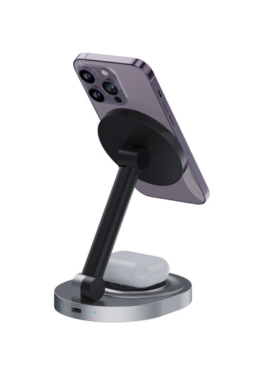 Butu 12-15 Serisi İçin W14 3'ü 1 Arada Manyetik Kablosuz Şarj Cihazı