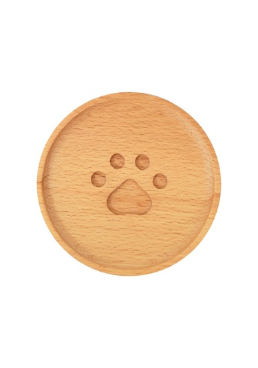 Yaozixa Japon Gaya Açıkçay Ahşap Ayak Desenli Isı Dayanıklı Kaymaz Engelleyici Bardak Altlığı Yuvarlak Diğer