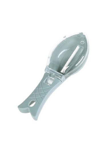 Trendooze Kapaklı Mavi Plastik Balık Pullama Aleti Ev Dekorasyonu Sanatsal Mutfak Kullanımı Mavi