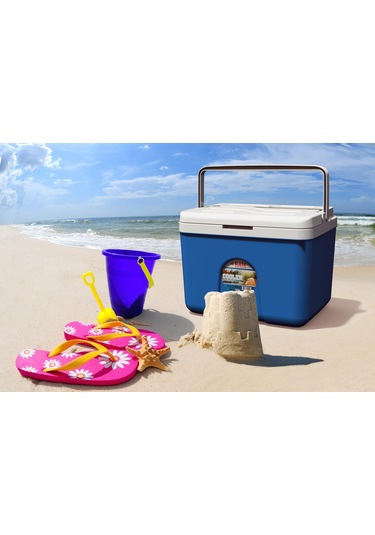 7.5 Lt Buzluk Termos 1021 Cooler Box Mavi