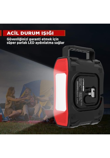 Utrai Jstar 5 24000 mAh 2000A Jump Starter + Lastik Şişirme Pompası Taşınabilir Akü Takviye Cihazı Seti