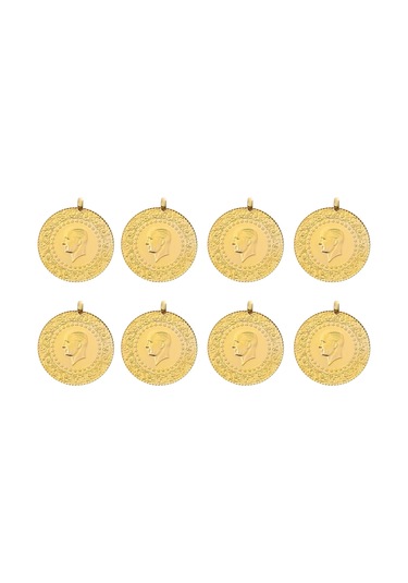 Eski Kulplu Ziynet Çeyrek Altın 8 Adet