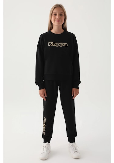 Kappa Kız Çocuk Sweatshırt - Siyah
