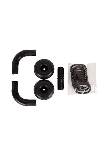 Köşeli Banyo Borusu Siyah L Duş Borusu Siyah