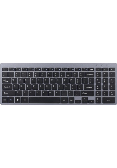 Yunboo 2.4g Kablosuz Klavye - İnce Tasarım, Sessiz Tuşlar, Pc Ve Laptop İçin 95 Tuşlu Siyah Klavye