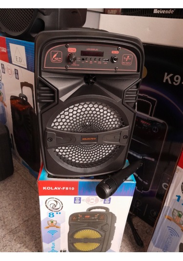 Kolav F810 8inç Mikrofonlu Bluetooth Hoparlör