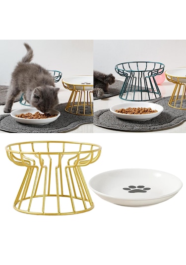 Homyl Kediler Ve Köpekler Için Seramik Yükseltilmiş Hayvan