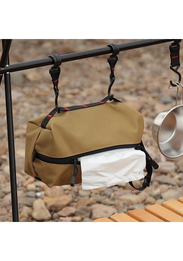 Suntek Taşınabilir Mendil Kutu Tutucu Dikdörtgen Haki Haki