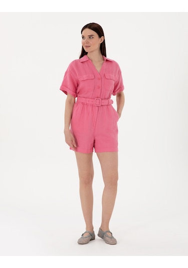 Pierre Cardin Kadın Pembe Tulum Dokuma 50301204-vr041 Pembe