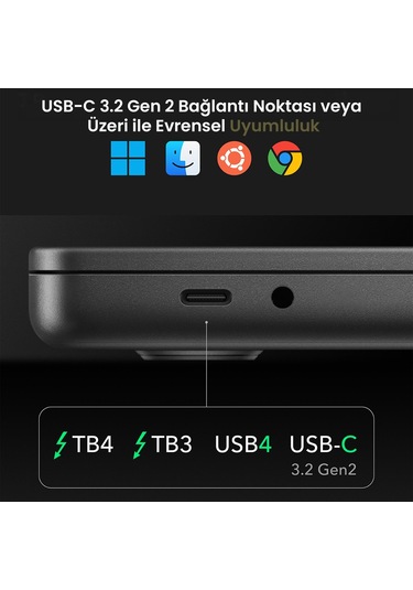 Cudy Cs700 Dual 4k 2xhdmı 2xdisplayport 2xusb-c 10gbps 4xusb-a 1xgigabit 100w Pd Dock İstasyonu