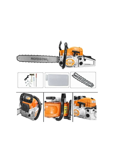 Bulldozer Raw 390 Benzinli Testere Ağaç Odun Dal Kesme