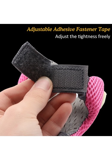 Ranyeek Pembe M Boy Paten Koruyucu Seti - 6 Parça Diz Dirsek Bileklik Çantası Çok Renkli