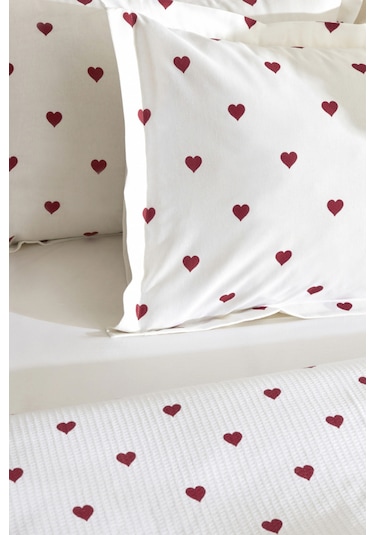 Karaca Home Amour Tek Kişilik Pike Takımı Kırmızı