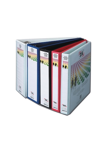 2k Sunum Klasörü  Cepli 2 Halkalı 90 Mm Beyaz  09-2d-b