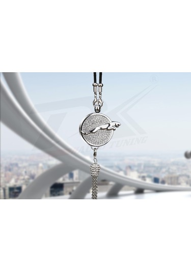 Jaguar Kristal Taşlı Stil Araç Ayna Parfümlü Sarkacı New Style