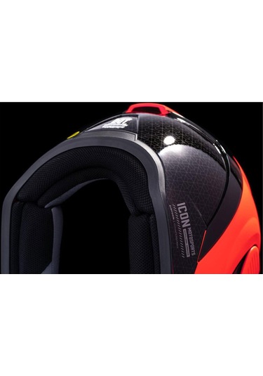 Icon Airform Counterstrike Mıps Kapalı Motosiklet Kaskı Mat Kırmızı Mat Kırmızı