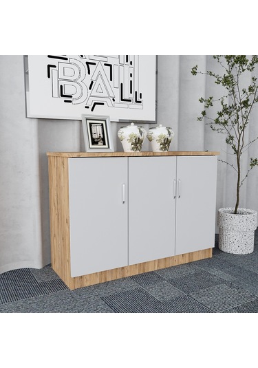 Bubble 5'li Ofis Takımı  Model 5 Çam Beyaz