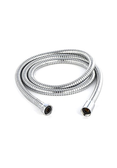 Fusty Universal Eko B Kalite Duş Hortumu Krom Duş Spirali 150 Cm - Tüm Duş Başlıkları Ile %100 Uyum Gümüş
