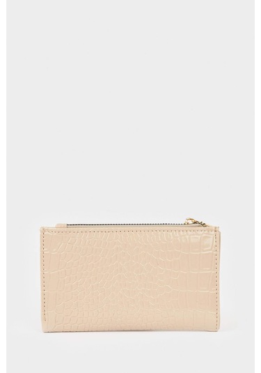 Defacto Kadın Suni Deri Cüzdan F6647axnsbg257 Bej