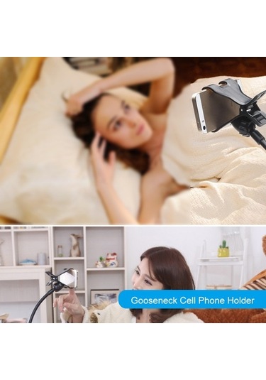 Wisdomselect 360 Şekereli Boyunlu Esnek 6,3 Inç'e Kadar Cihazlara Uyumlu Atlamalı Telefon Tutacağı Mor Yok Havalandırma Ozt7r7