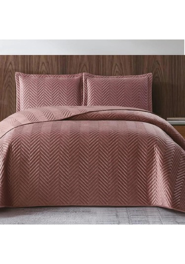 Nubuk Yatak Örtüsü Çift Kişilik Malta Gülkurusu Diğer