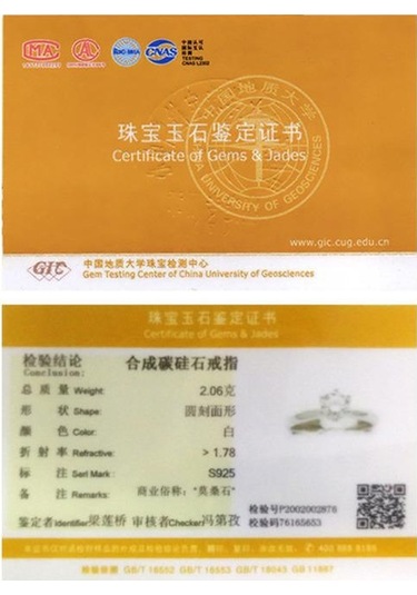 Bague Ringen 925 Gümüş Set 0.5ct-3ct18 Mozanit Sadece Aşk Serisi Kadın Basit Moda Ayarlanabilir Yüzük Includes Gift Box Certificate 0.5ct