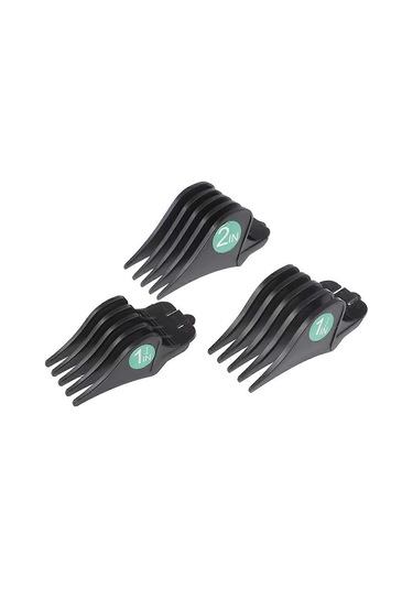 3 Adet Profesyonel Tıraş Makinesi Büyük Boy Sınırlayıcı Tarak Düzeltici Kesme Kılavuzu Tıraş Makinesi Ataşmanı Aksesuarları Boyut 32/38/51mm, A