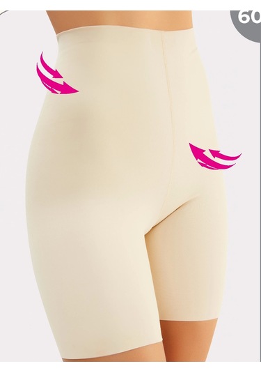 Ten Lazer Kesim Yüksek Bel Şort Korse 6002 Ten