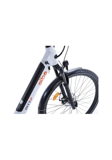 Alba City 2 36v 10,4ah Elektrikli Bisiklet Metalik Beyaz Beyaz