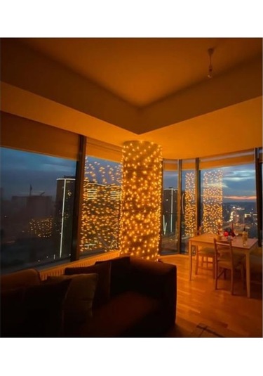 Dekoratif Led 10 Mt Animasyonlu Yılbaşı Süs Ip Led Işık Amber