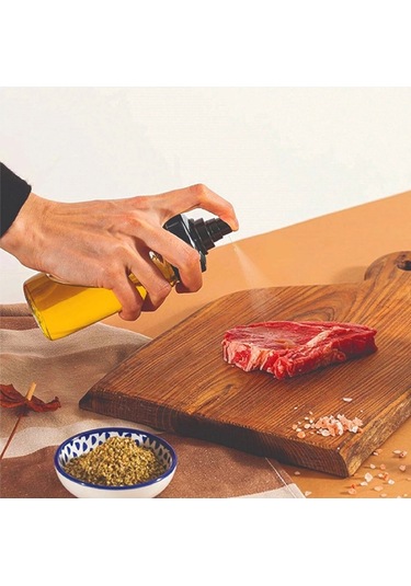 Cam Şişe Sprey Yağdanlık Sirkelik - Airfryer Pişirme Öncesi Sprey Yağlık