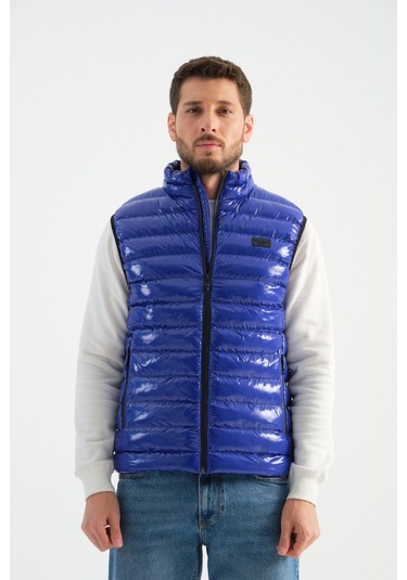 Shooter Sportswear Erkek Parlak Yelek Luxe Bej Sax