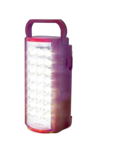 24 Büyük Ledli 80 Saat Yanan Powerbank Özellikli Akülü Led Işıldak Çok Renkli