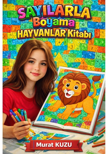 Sayılarla Boyama Hayvanlar Kitabı 100 Süper Sayfa