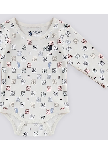 U.S. Polo Assn. U.s. Polo Assn Krem Uzun Kol Bebek Body Zıbın 5274-41633 Krem