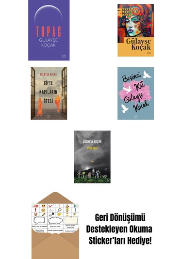 Gülayşe Koçak 5 Kitap Set + Okuma Sticker'ları